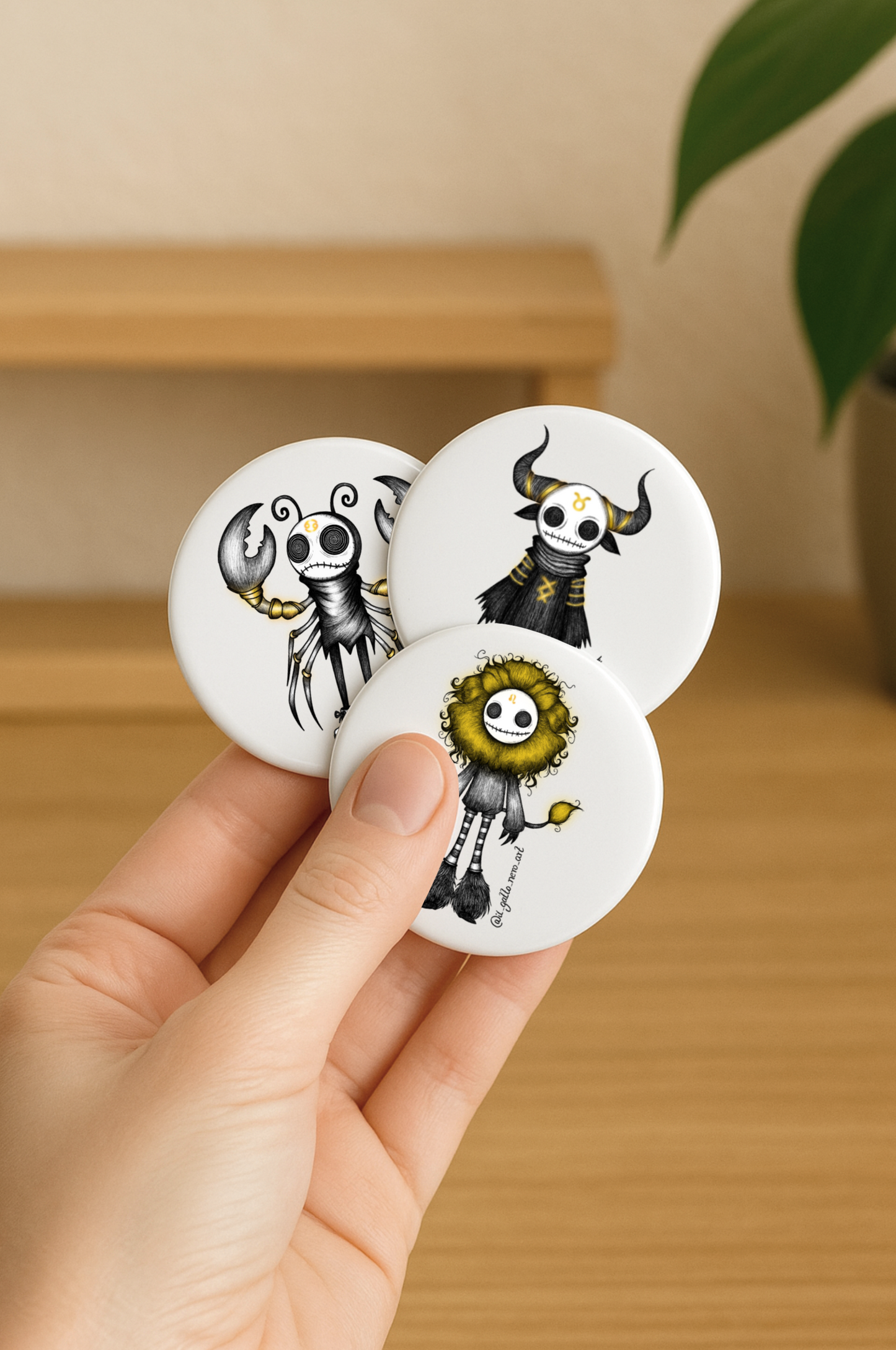 Zodiac Buttons