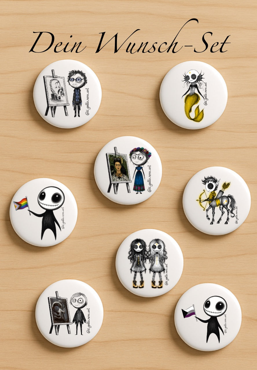 Button Wunsch-Set