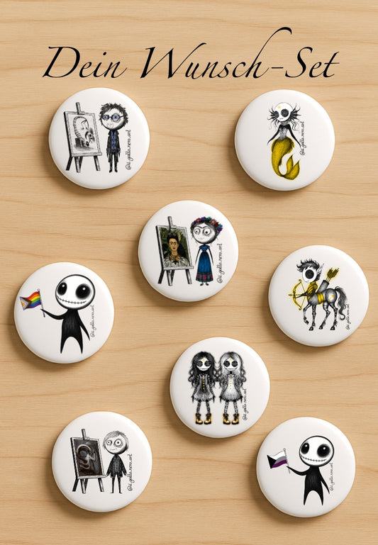 Button Wunsch-Set